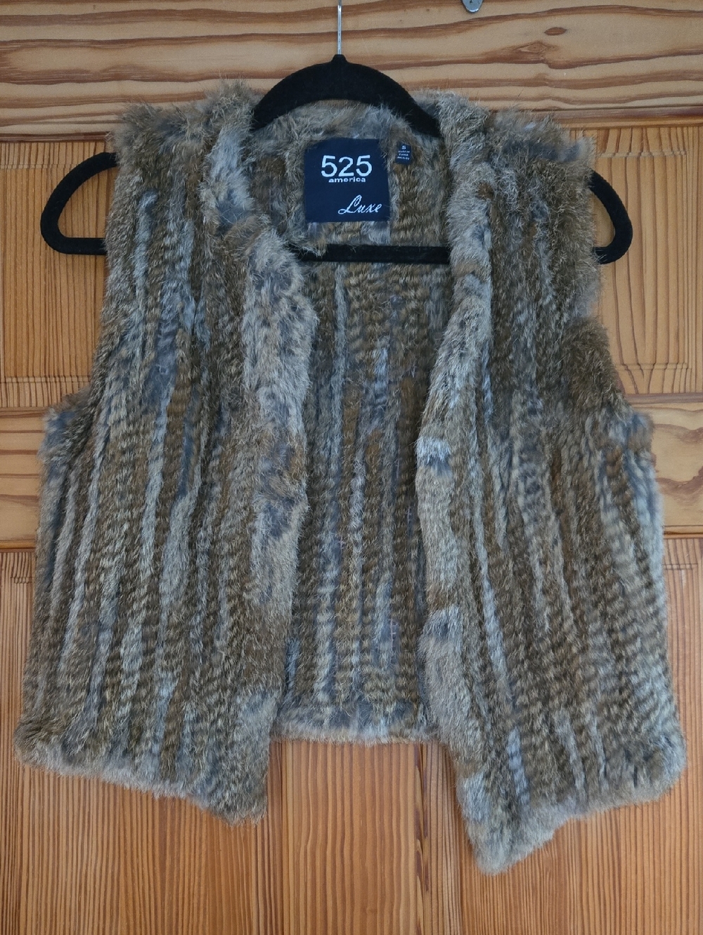 525 America Real Rabbit Fur Vest